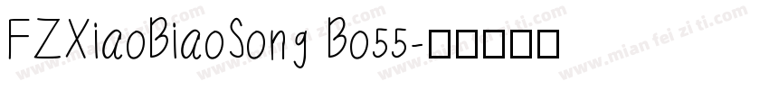 FZXiaoBiaoSong Bo55字体转换